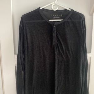 Lucky Brand Venice Burnout Henley XL /TG